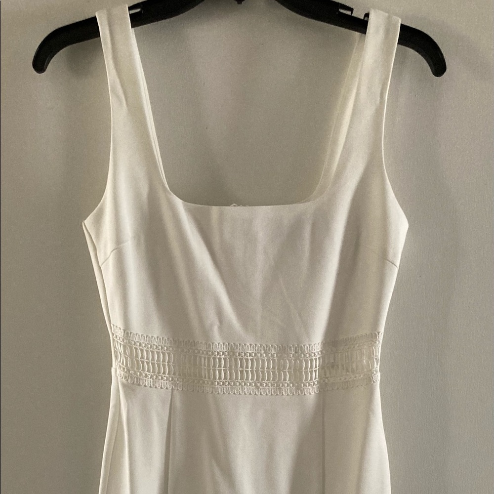 Lulu’s Brand White Midi Dress with Cutouts